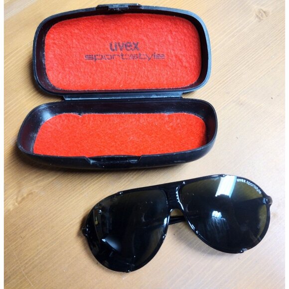 Vintage Uvex Sportstyle 77 L Sunglasses Black With Box - Picture 4 of 7